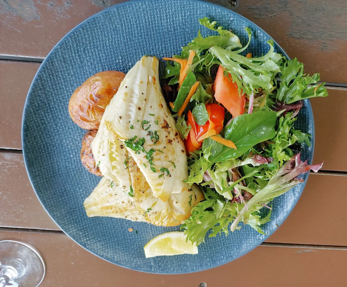 Roasted Potatoes and Salad