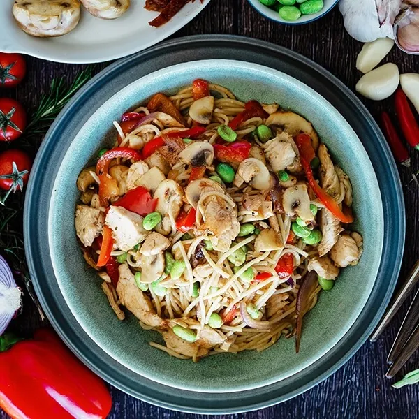 Chicken Stir Fry with Edamane