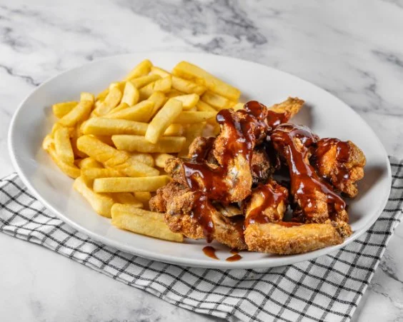 Chicken Wings and Chips