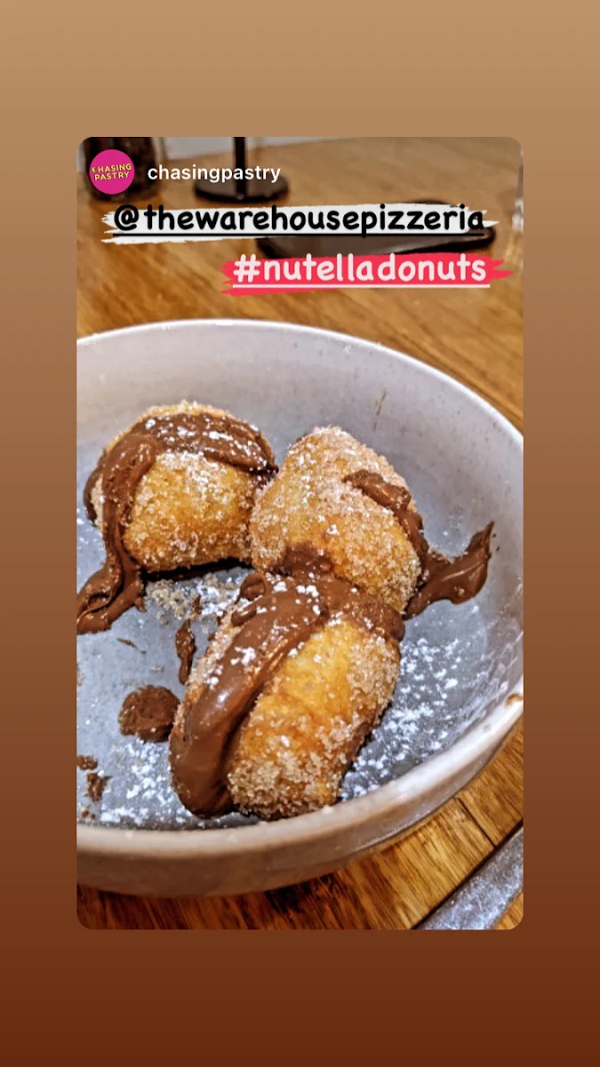 Nutella Doughnuts, The Warehouse Pizzeria