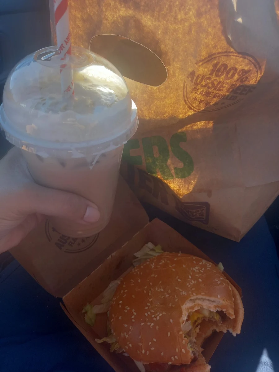 Whopper Meal & Frozen Chai Latte