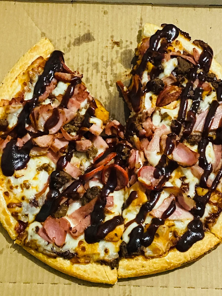 BBQ Meatlovers, Domino's Pizza Newton