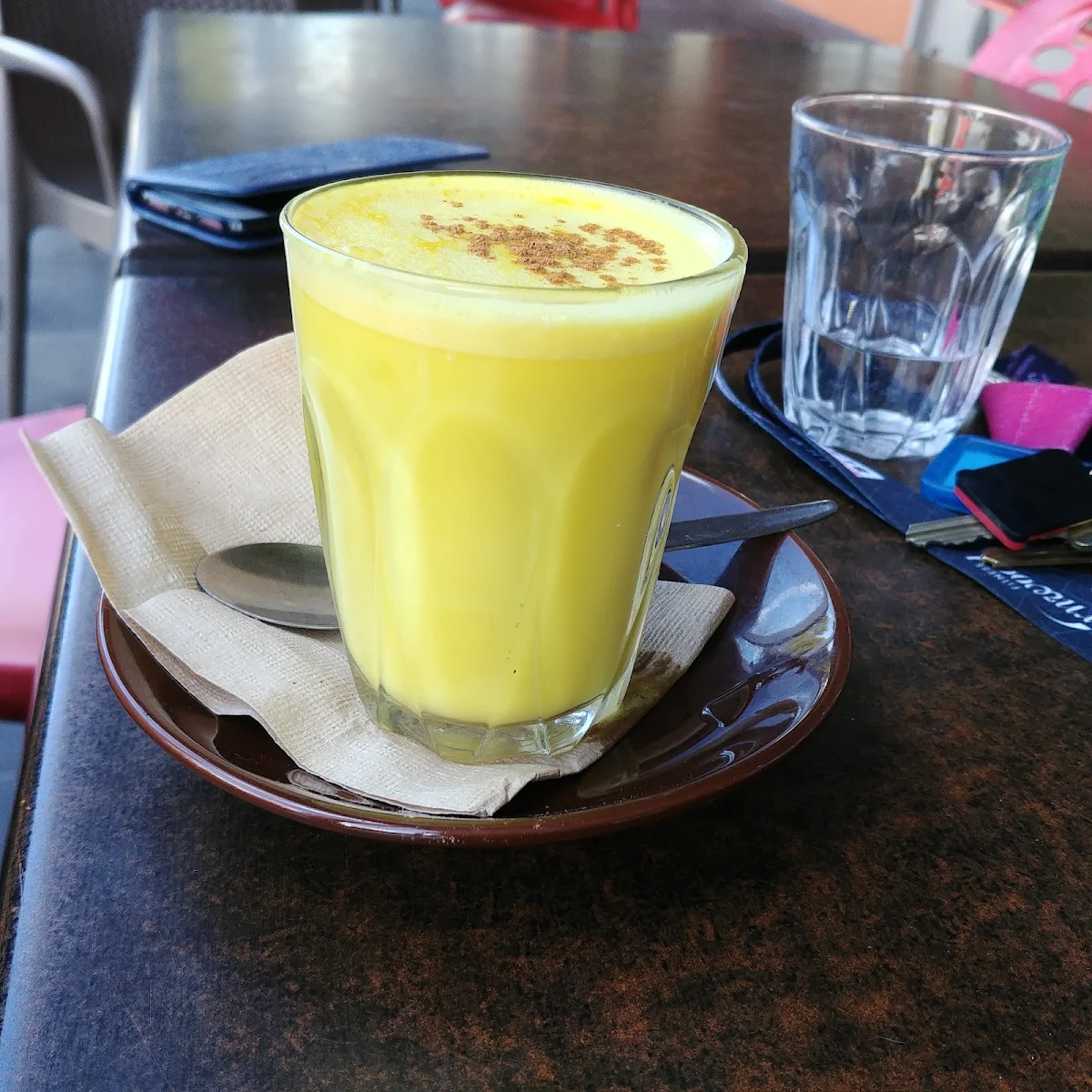 Soy Tumeric Latte, Fishtales Cafe