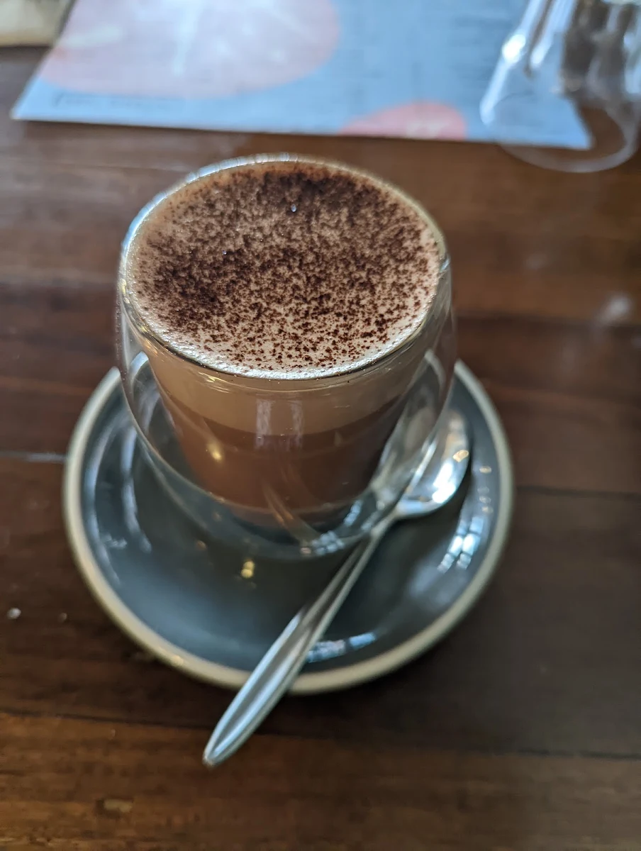 Mork Dark Hot Chocolate, The Train Yard cafe & Events space
