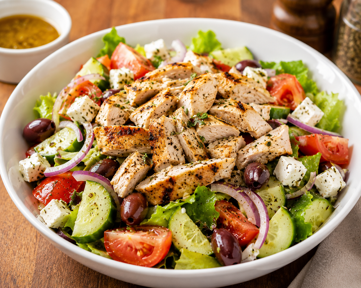 Greek Salad with Chicken