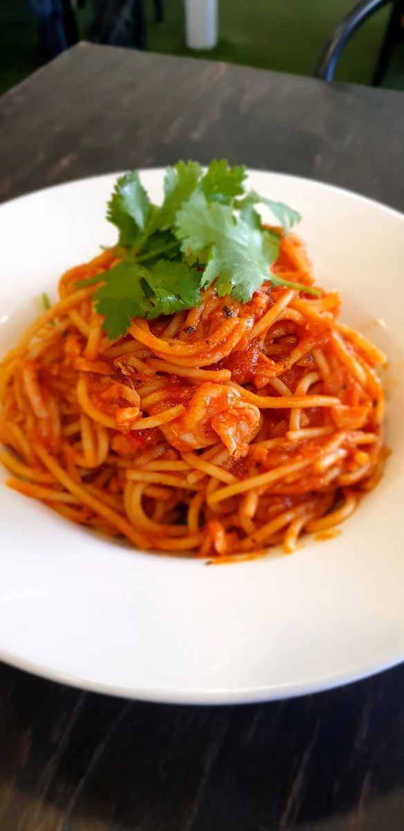 Prawn Pasta, MK Cafe & Restaurant Bar New Farm