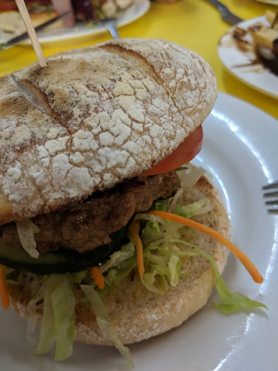 Austral Beef Burger, The Austral Cafe And Bakery