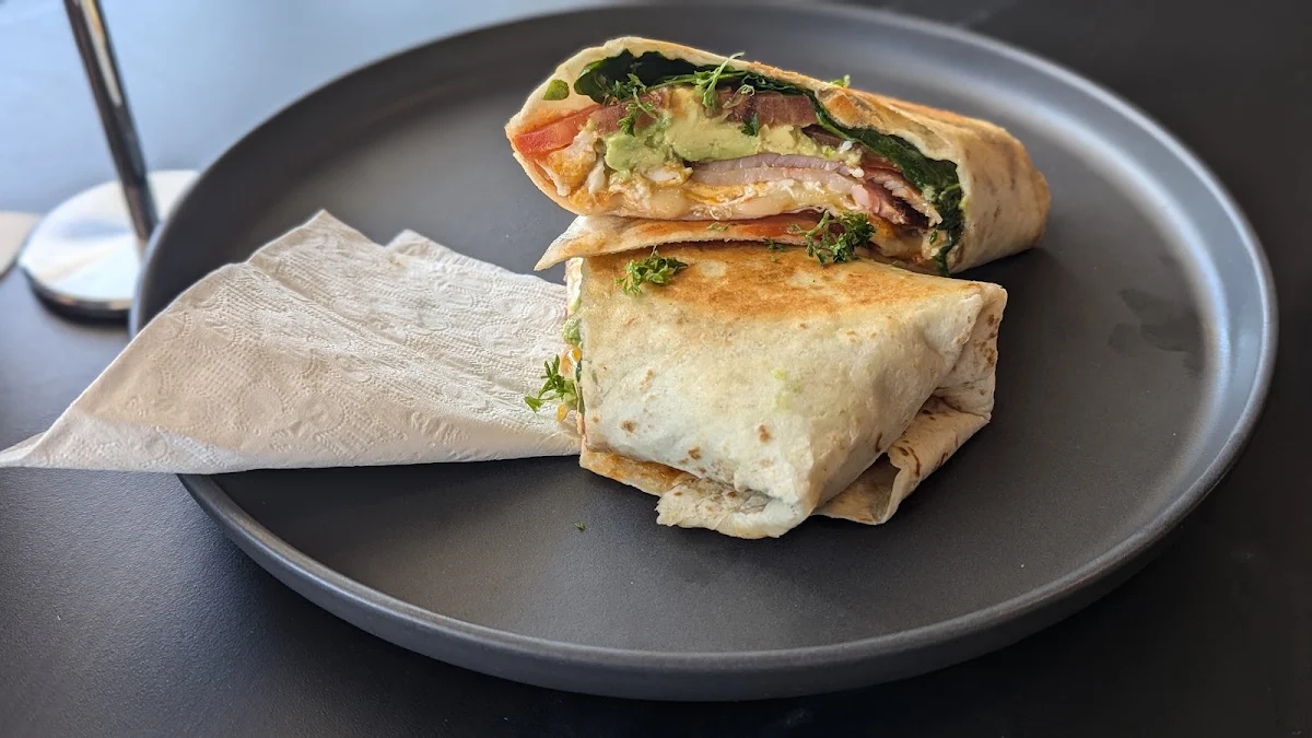 Bacon Burrito, Flames Cafe & Restaurant