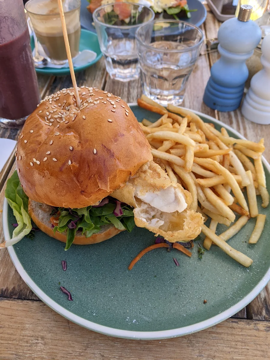Crispy Fish Burger, Seasalt Clovelly