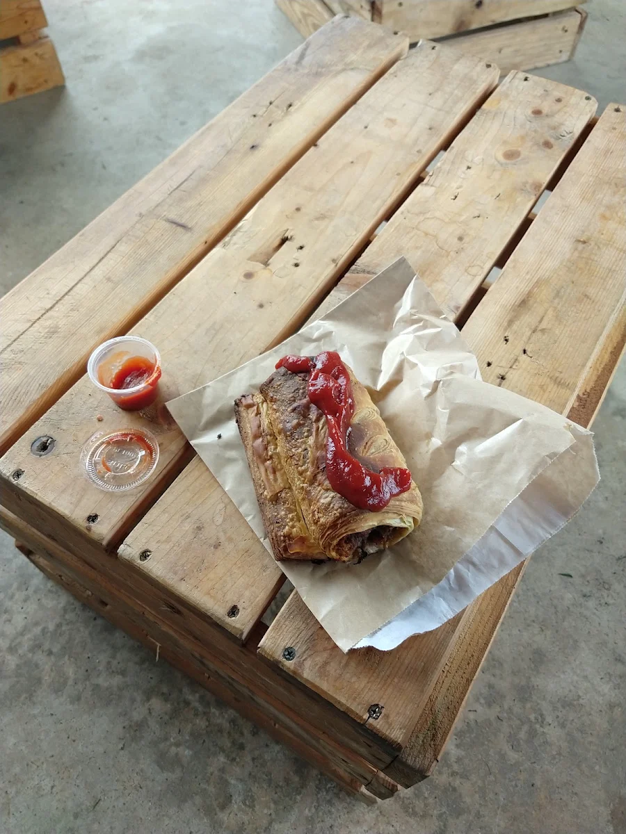 Sourdough Brioche Sausage Roll with Organic Tomato Sauce