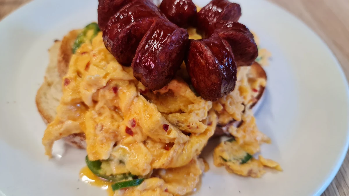 Chilli Scrambled Eggs, Gullivers cafe