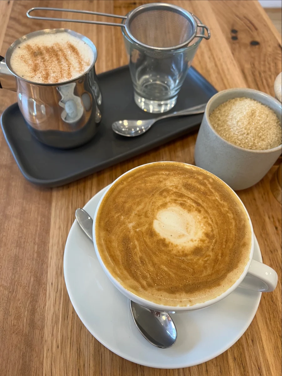 Soy Flat White, Seymour Cafe