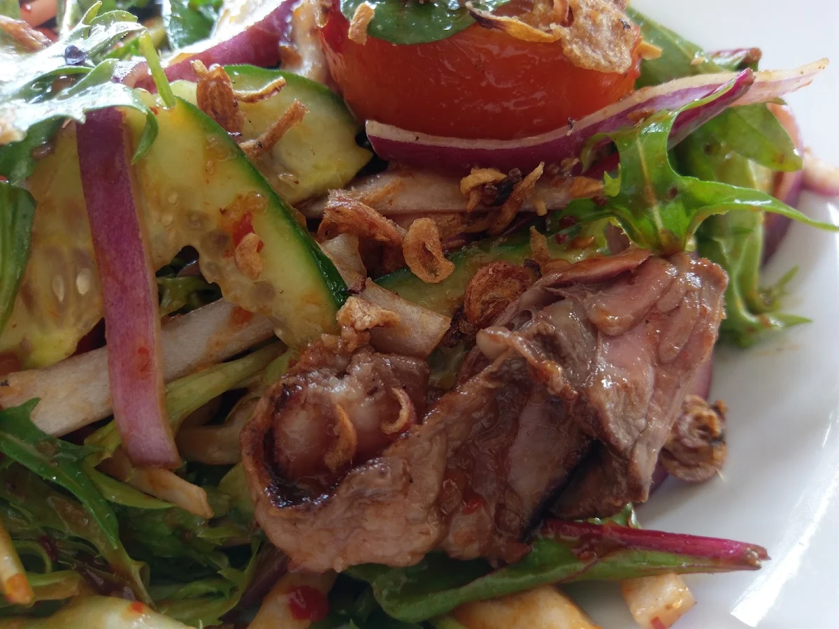 Thai Beef Salad, The Wombarra Bowlo & Thai Food