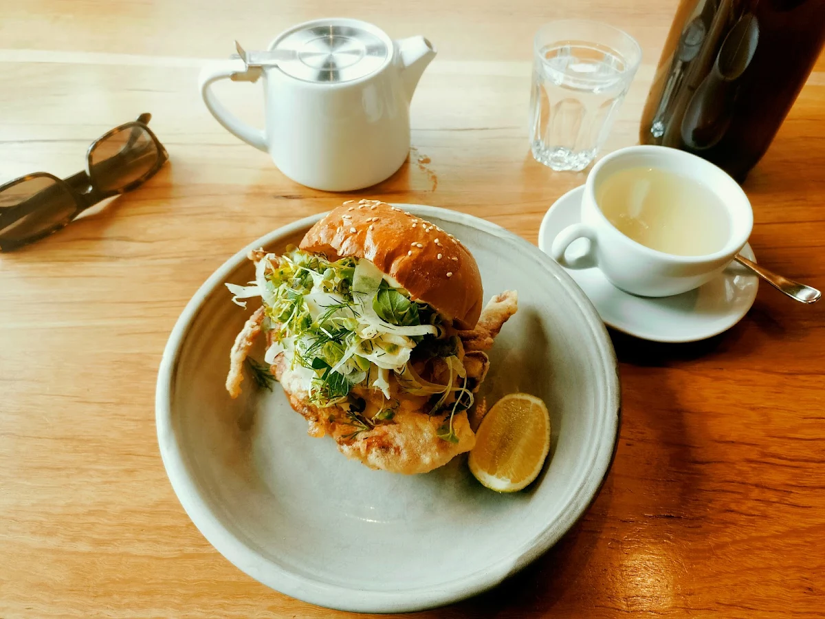 Soft Shell Crab Burger, Top Paddock Cafe
