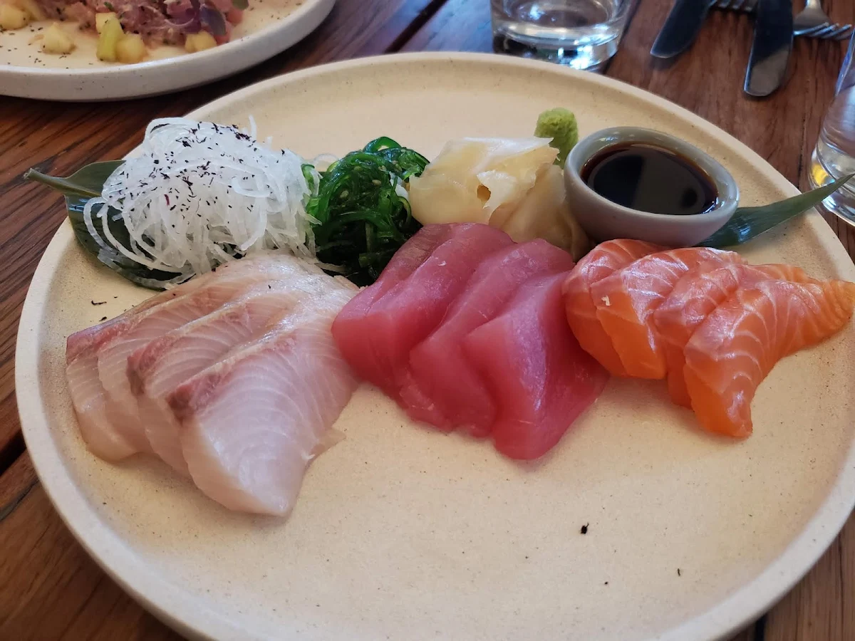 Sashimi with Wasabi Pickled Ginger Soy