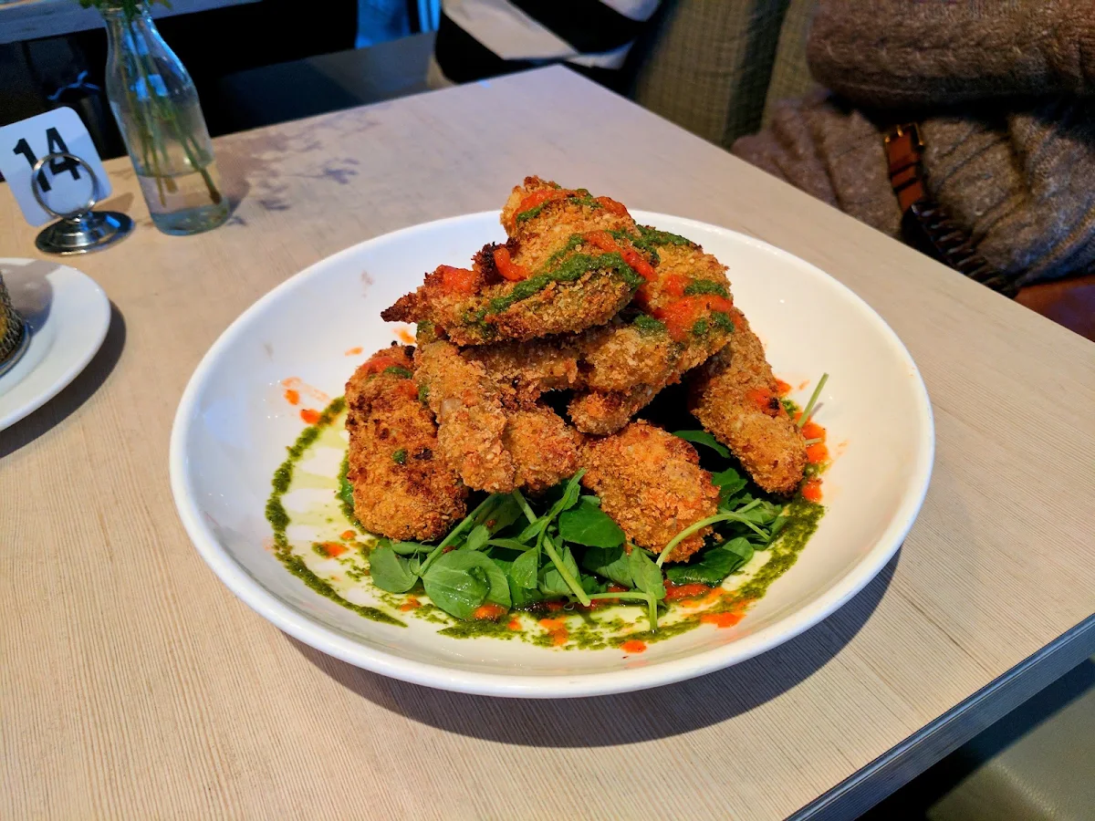 Crispy Soft Shell Crab & Charred Calamari Salad