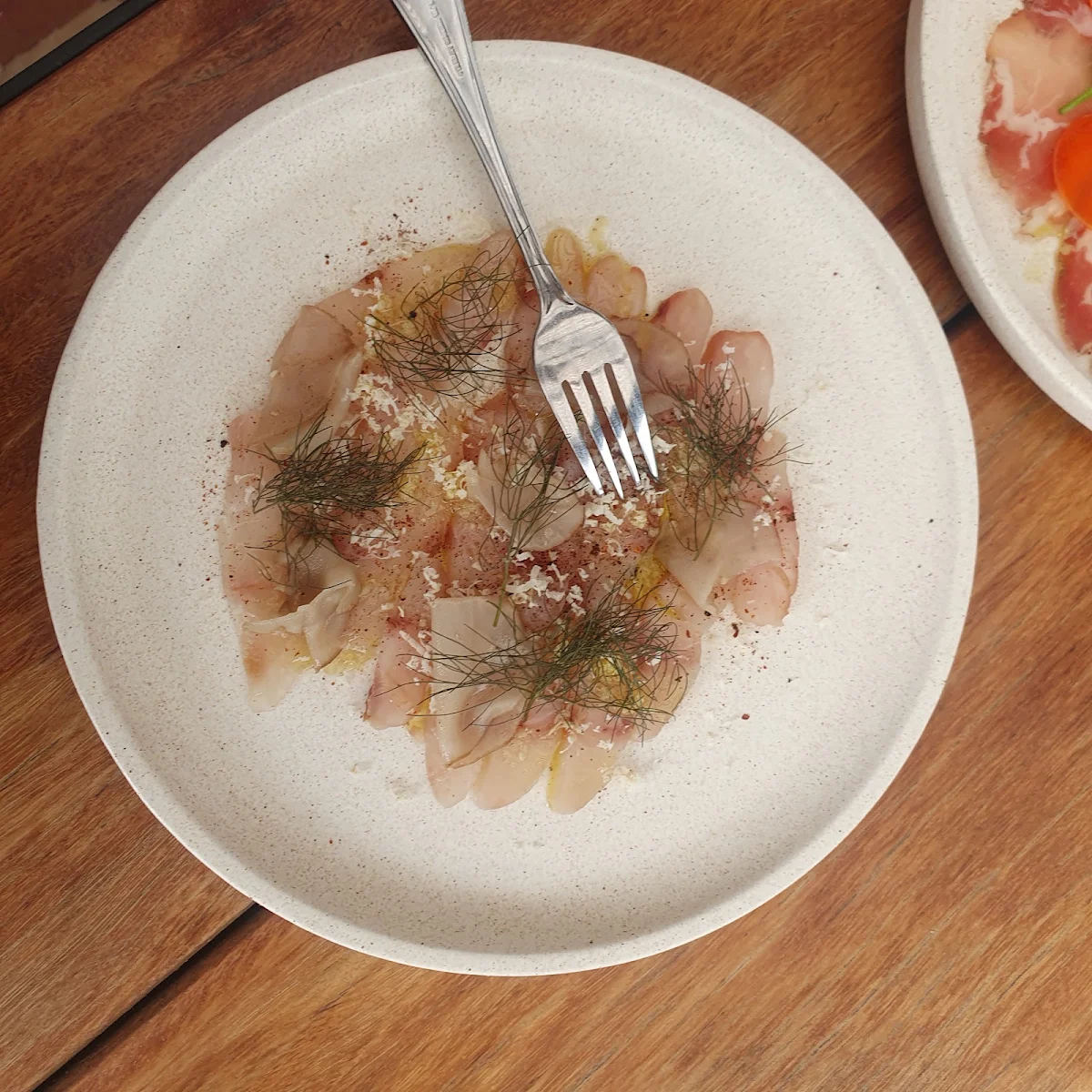 Cured Kingfish, Brown Brothers Restaurant