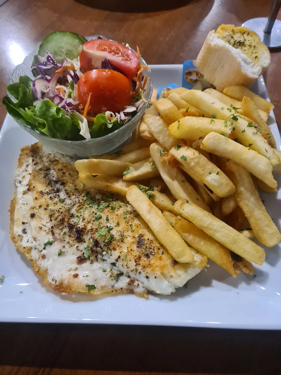 Fish Chips and Salad
