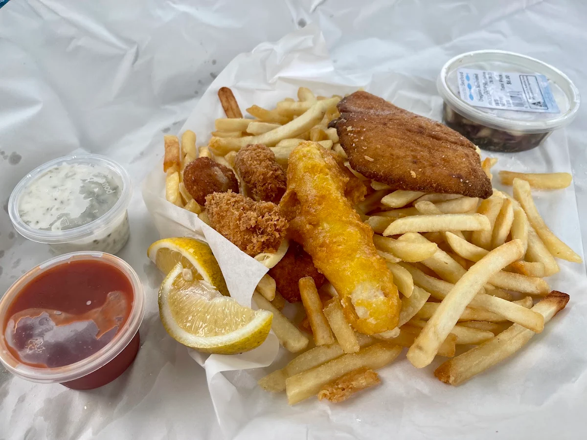 Fish Bites with Chips, Innisfail Seafood