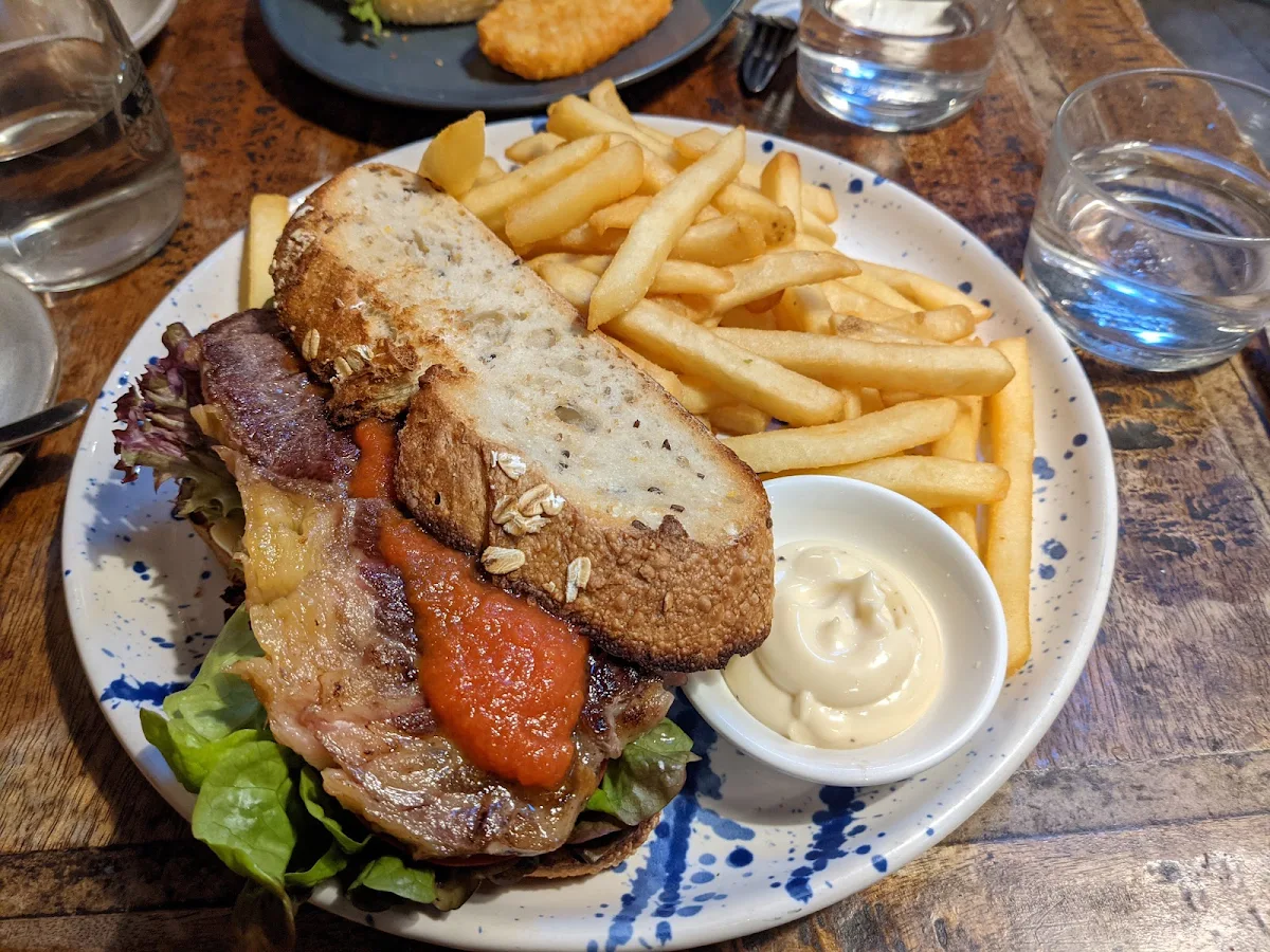 Steak Sandwich, Pottery Green Bakers Turramurra
