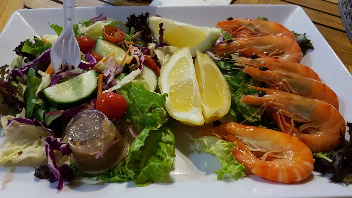 King Prawn Salad, Terrigal Beach Fish and Chip co