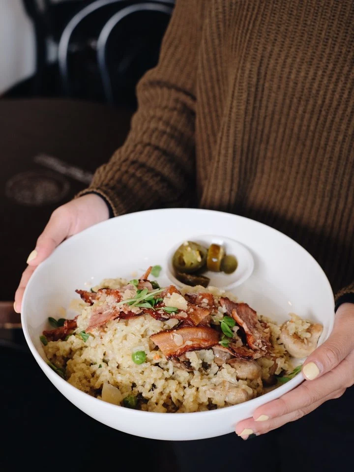 Grilled Chicken & Mushroom Risotto