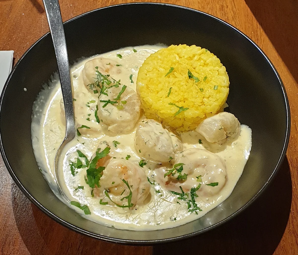 Creamy Garlic Prawns