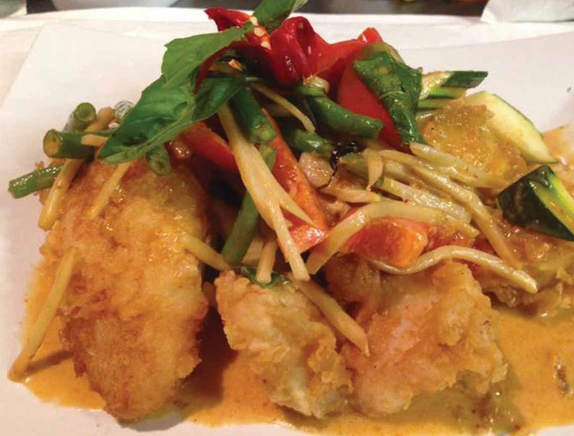 Pad Ped Fish, Thai Emerald Alexandra Hills, Brisbane