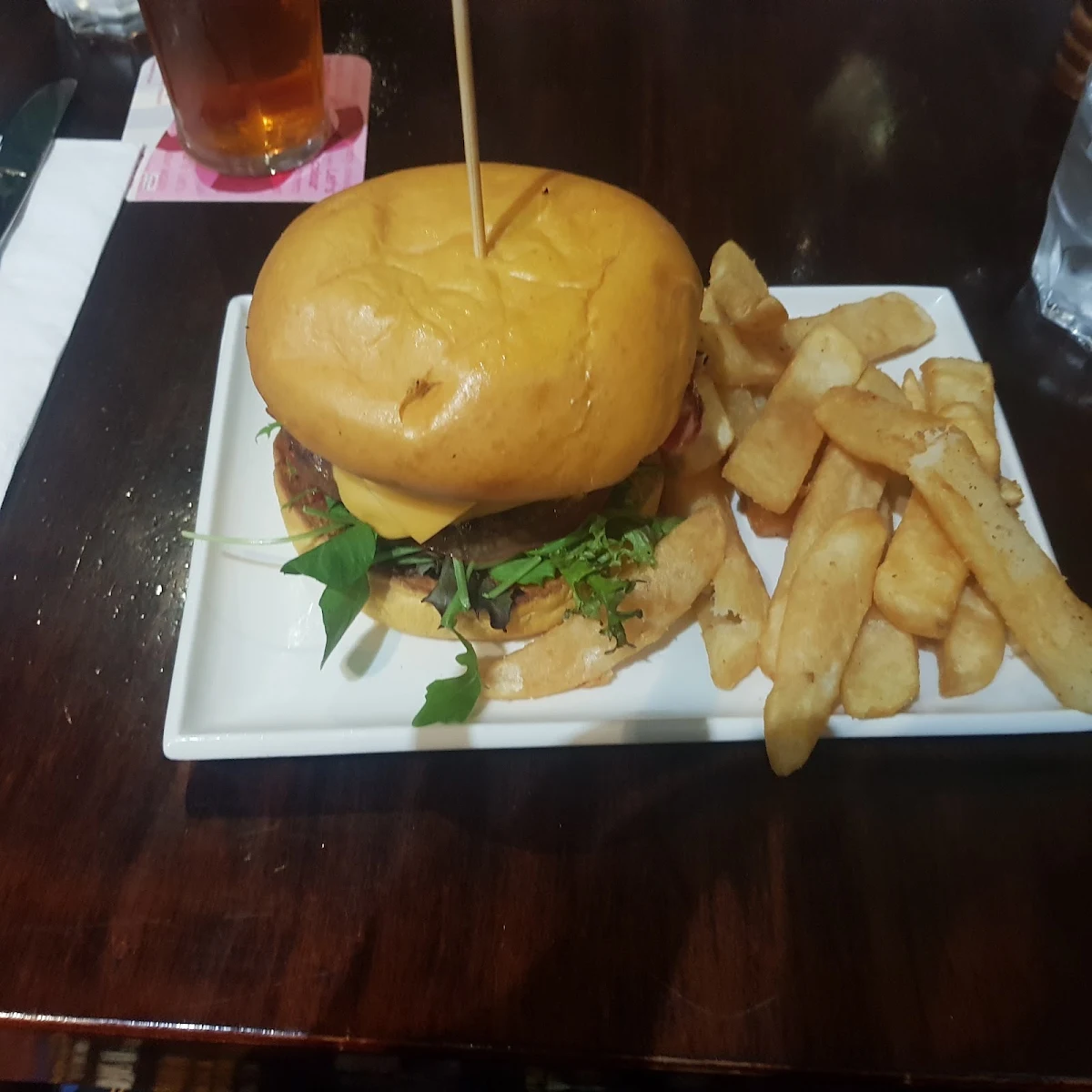 Cheese and Bacon Cheeseburger