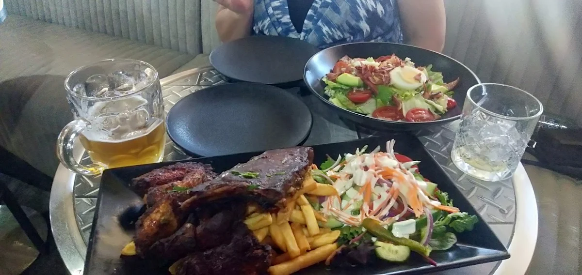 Wings and Fries and Rib Plate