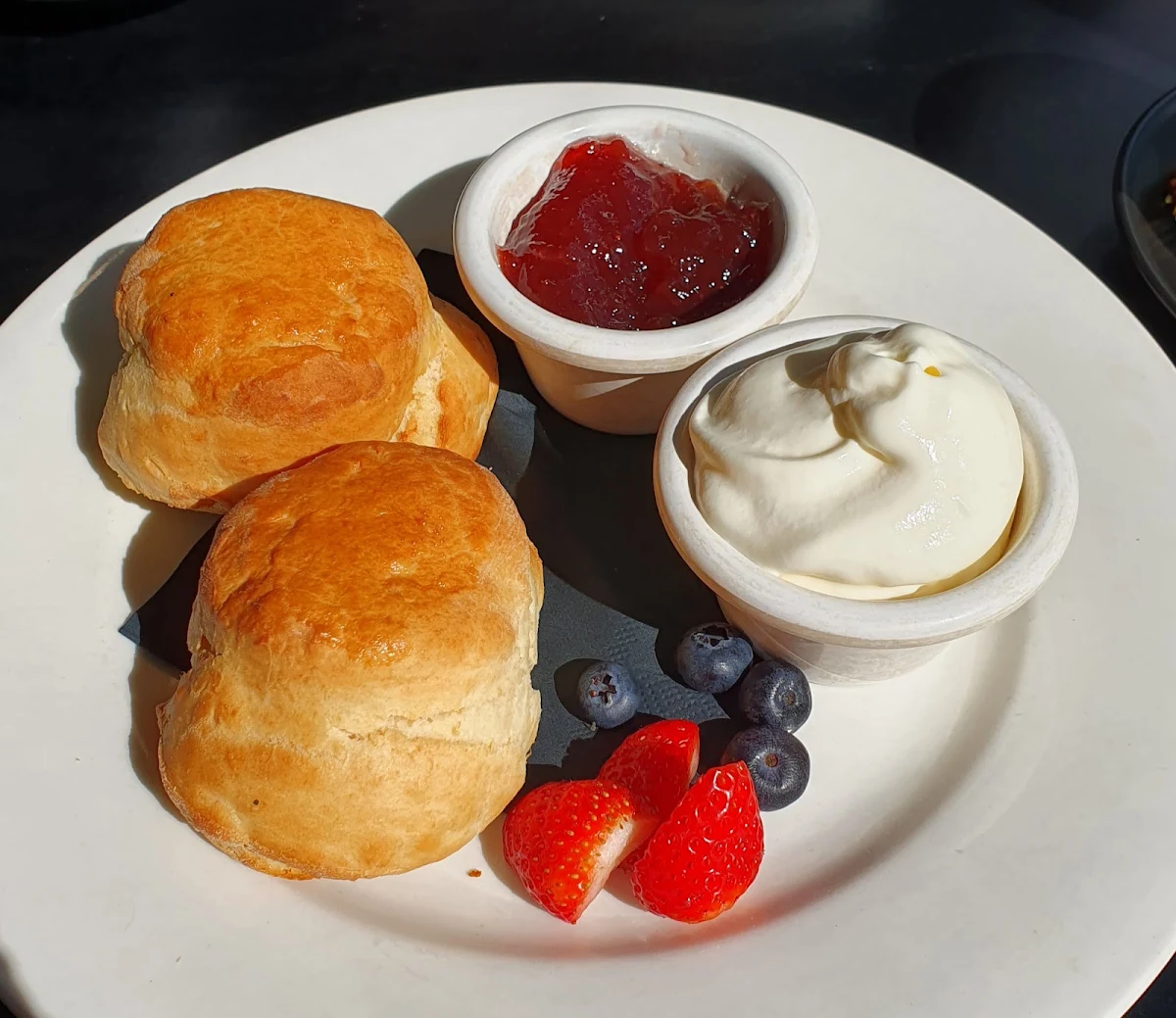 Scones with Jam & Cream, Cafe Inferno
