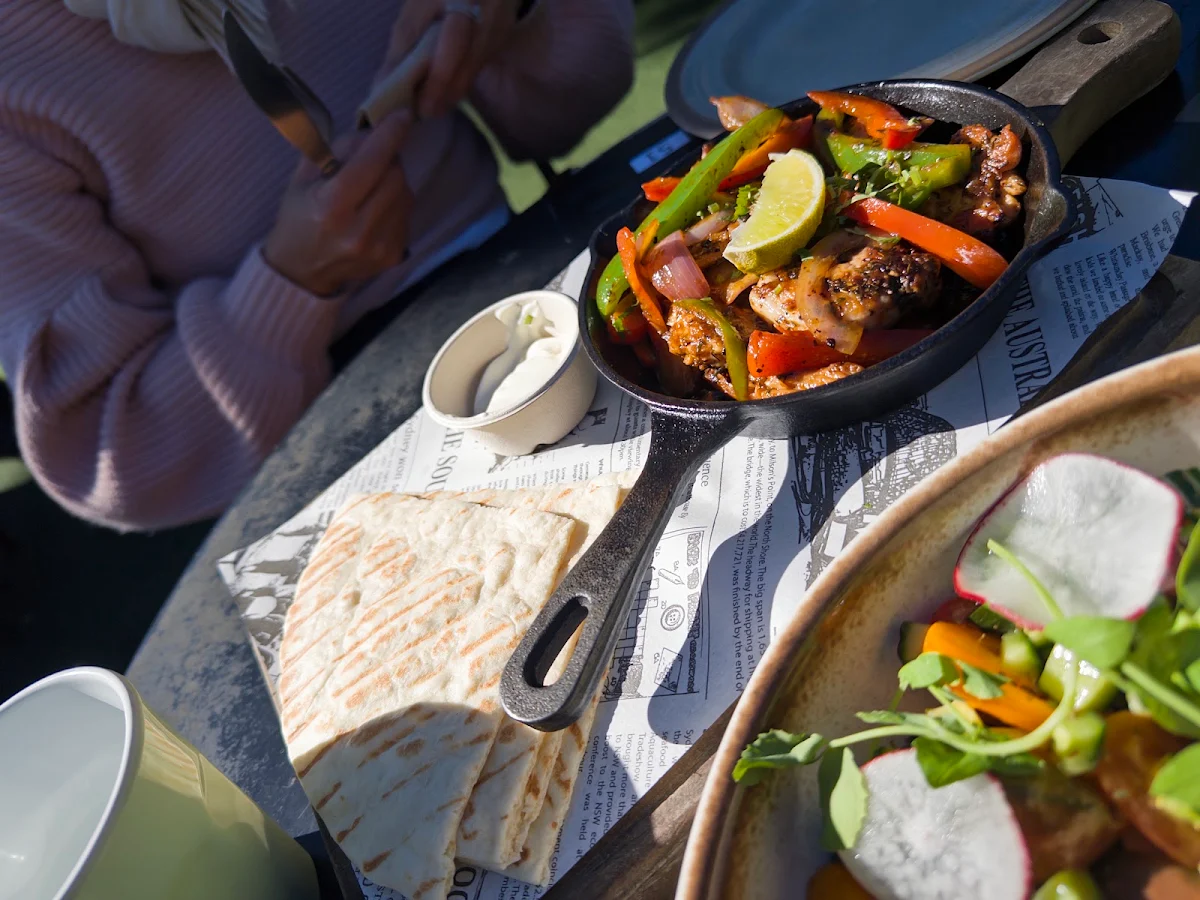 Fajitas, The Incinerator Café