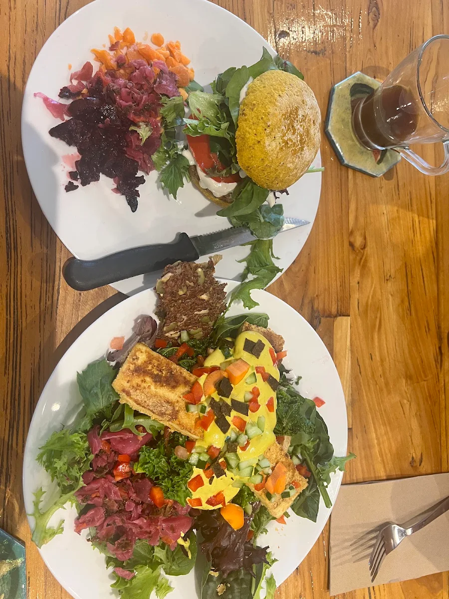 Crispy Tofu Salad Stack