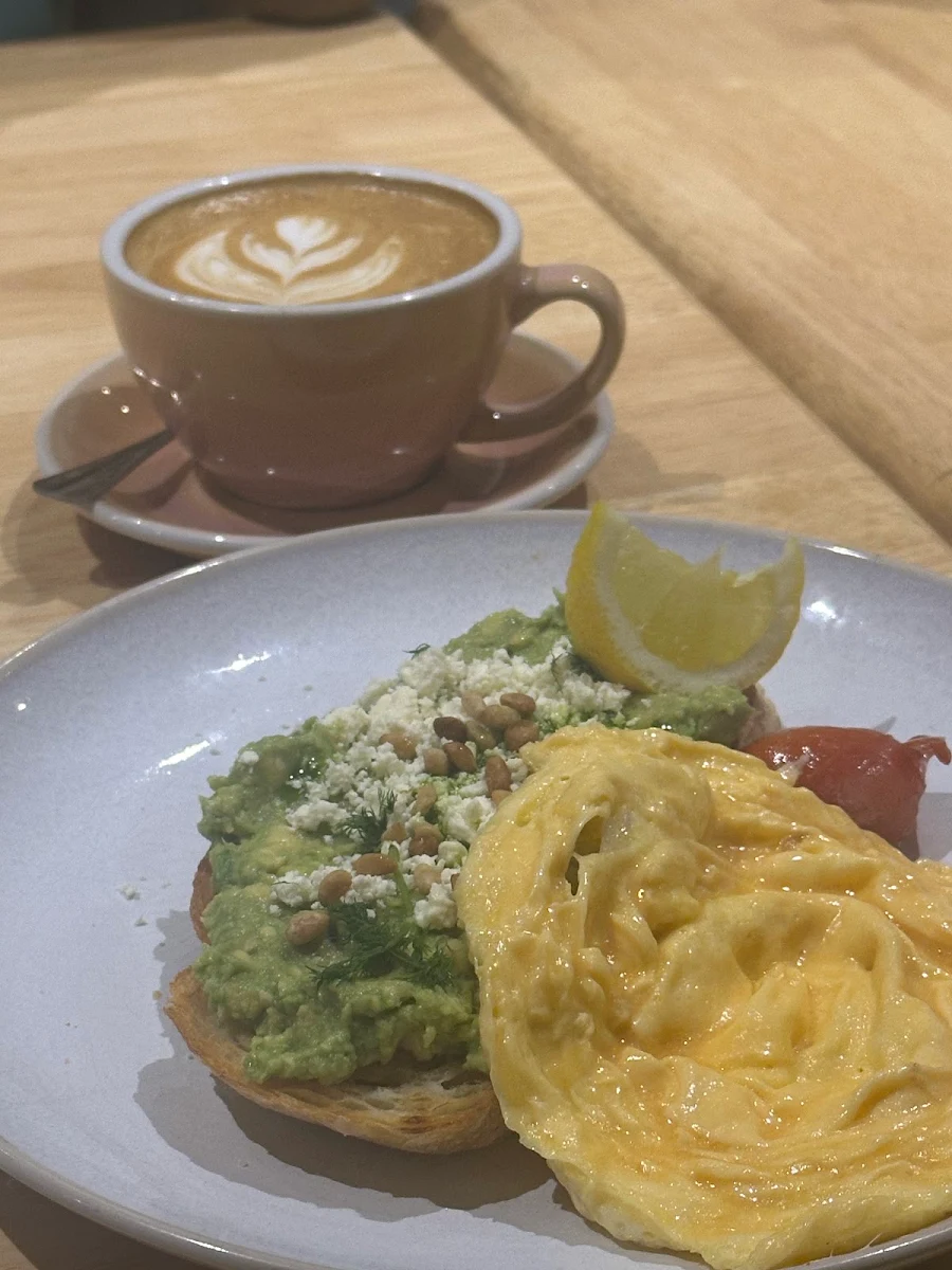 Avocado Toast and Scrambled Eggs