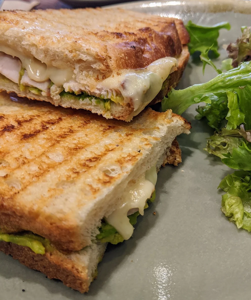 Smoked Chicken Cheese and Avocado Toastie
