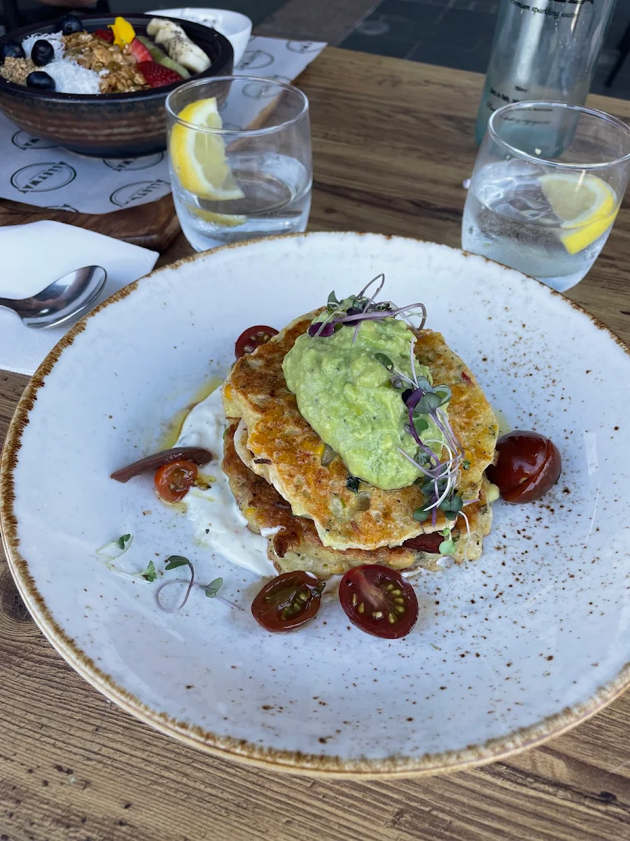 Corn Fritter Stack, The Alleyway
