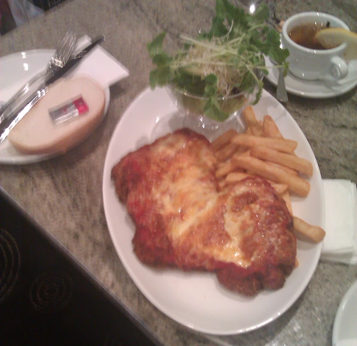 Chicken Schnitzel & Chips, Doncho's Cafe