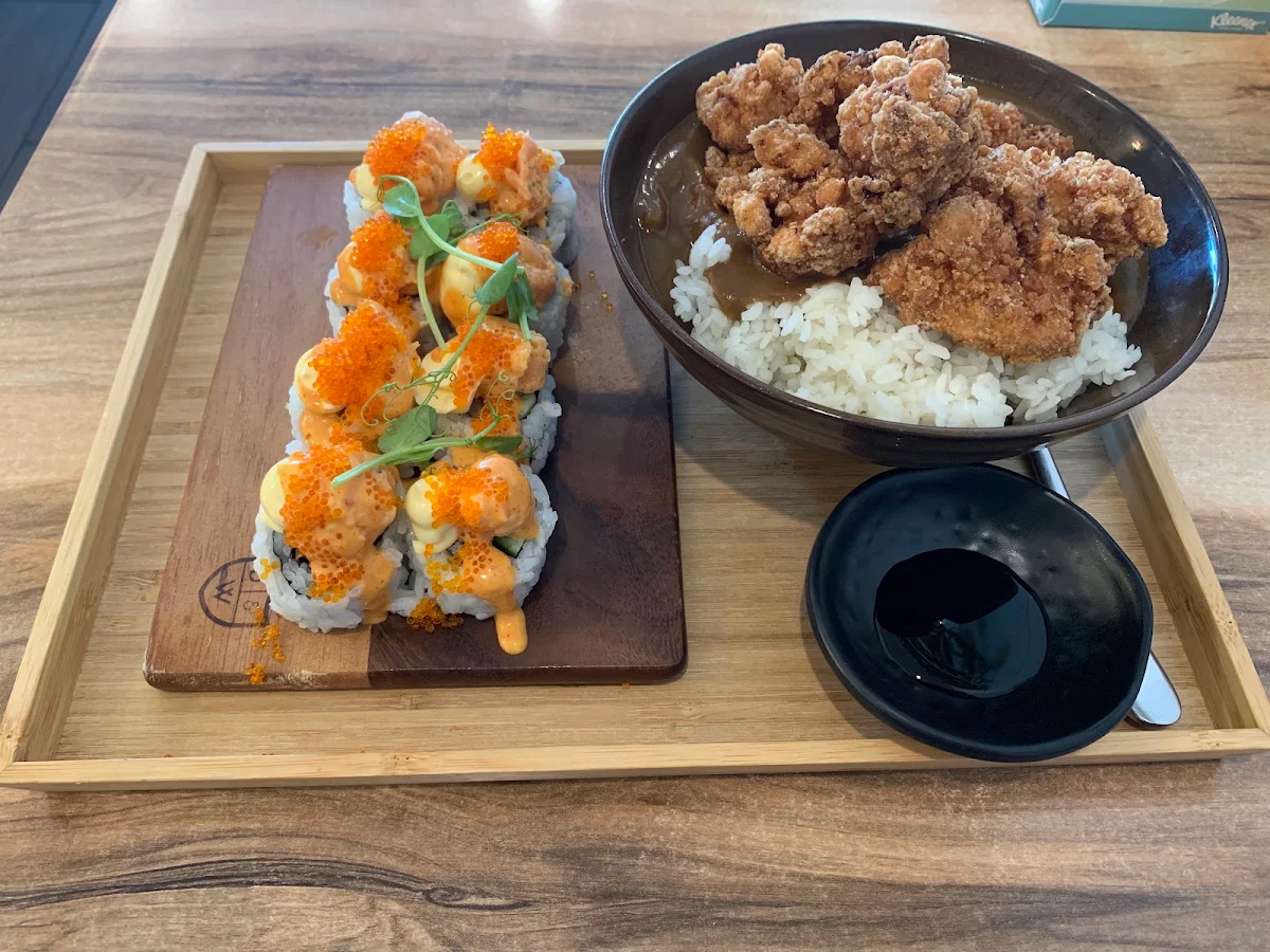 Assorted Sushi and Carrage Curry