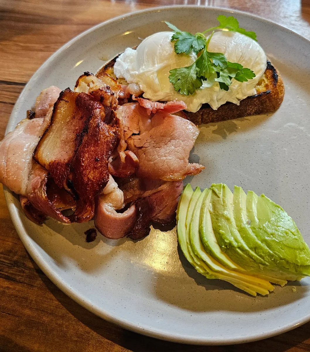 Avocado Toast with Bacon and Egg