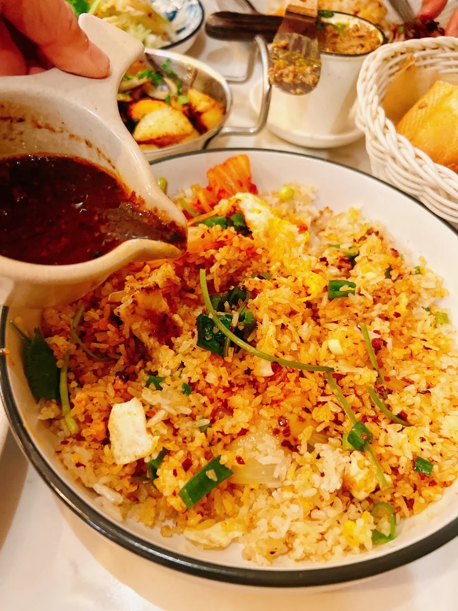 Cơm Bò Bít Tết Wagyu Rau Củ Fried Rice with Steak with Striploin Wagyu ms 4-5