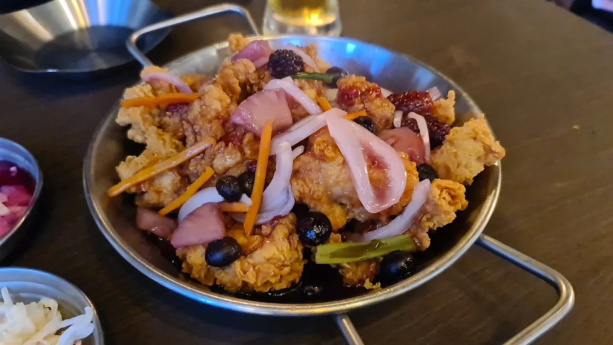 Blueberry Sweet and Sour Chicken