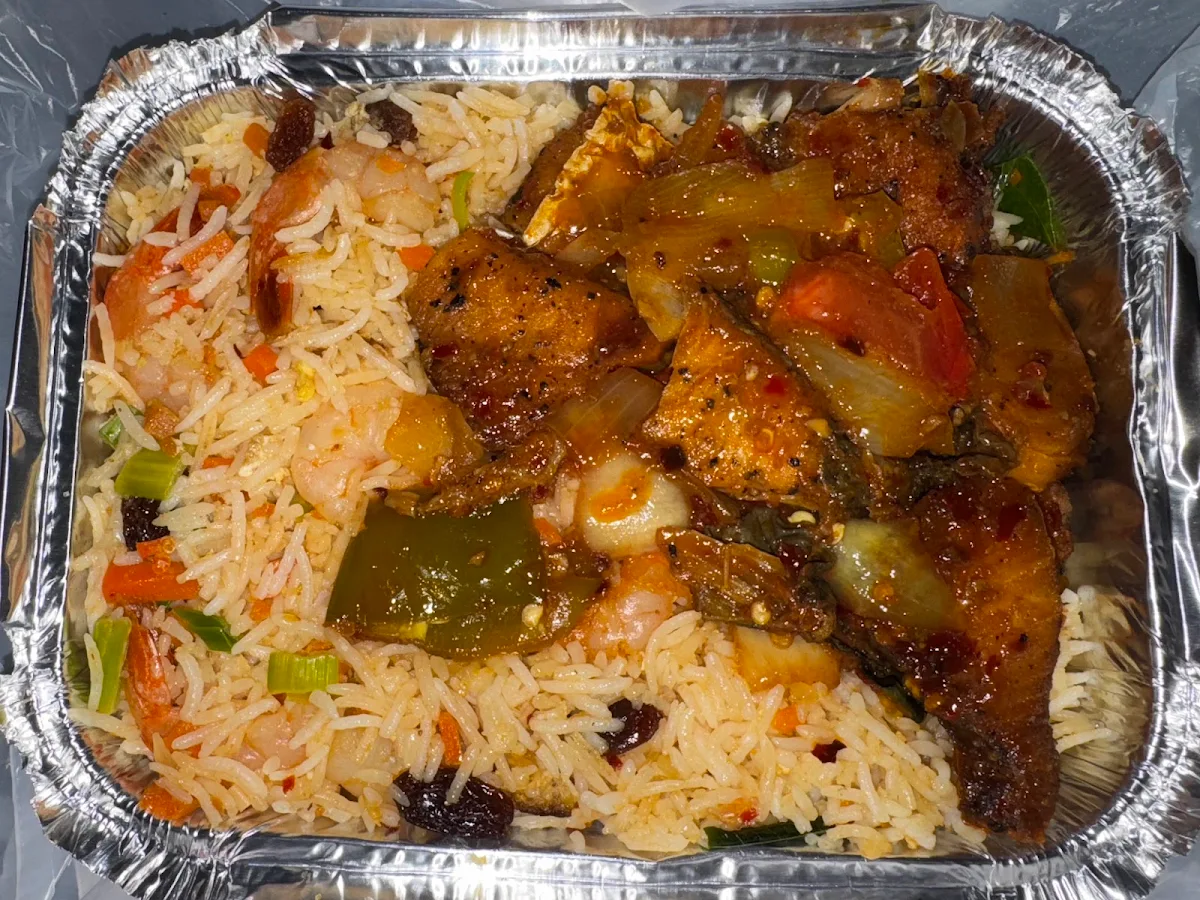 Prawn Fried Rice with Fish