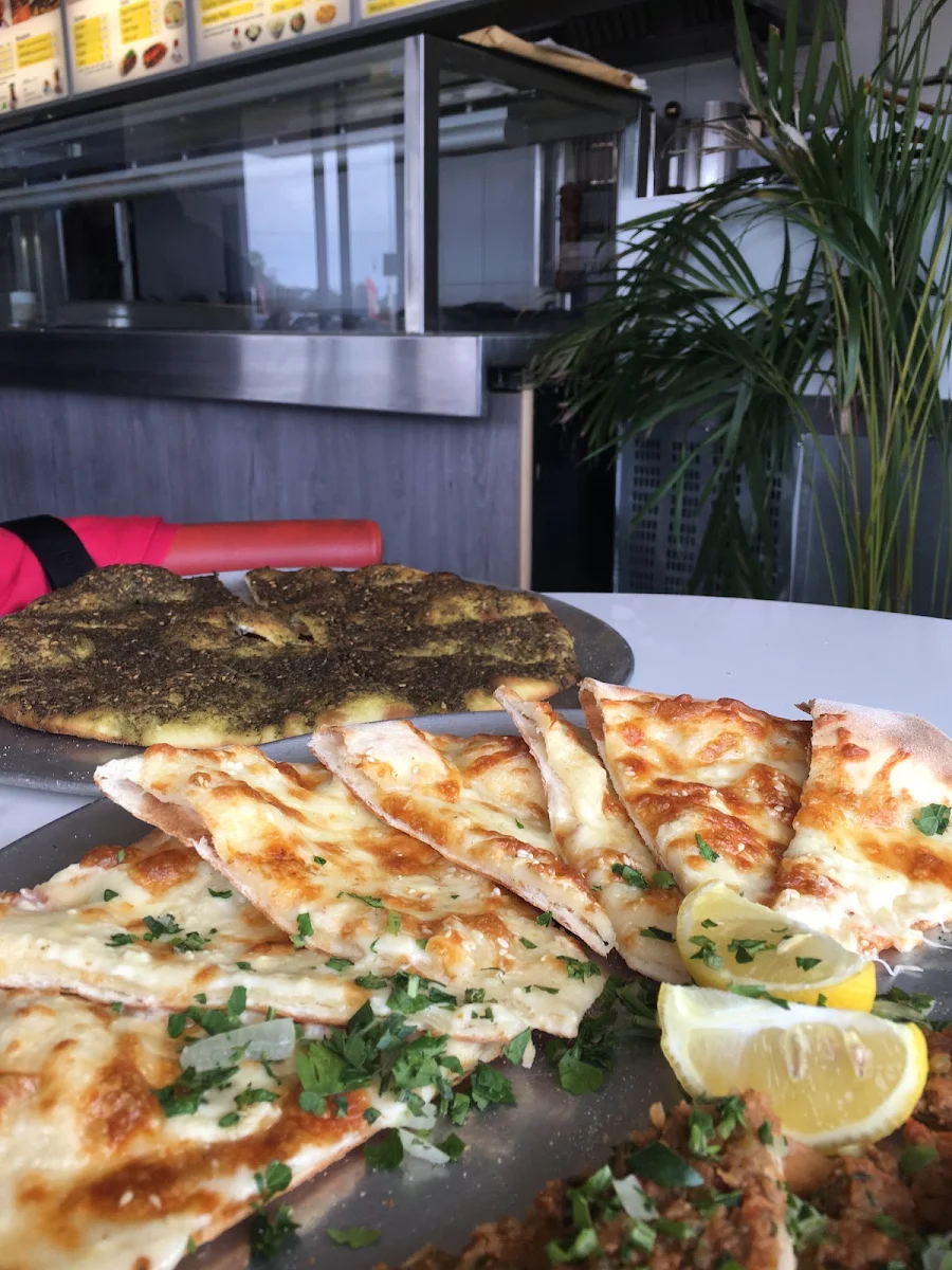 Zaatar and Cheese Manakish