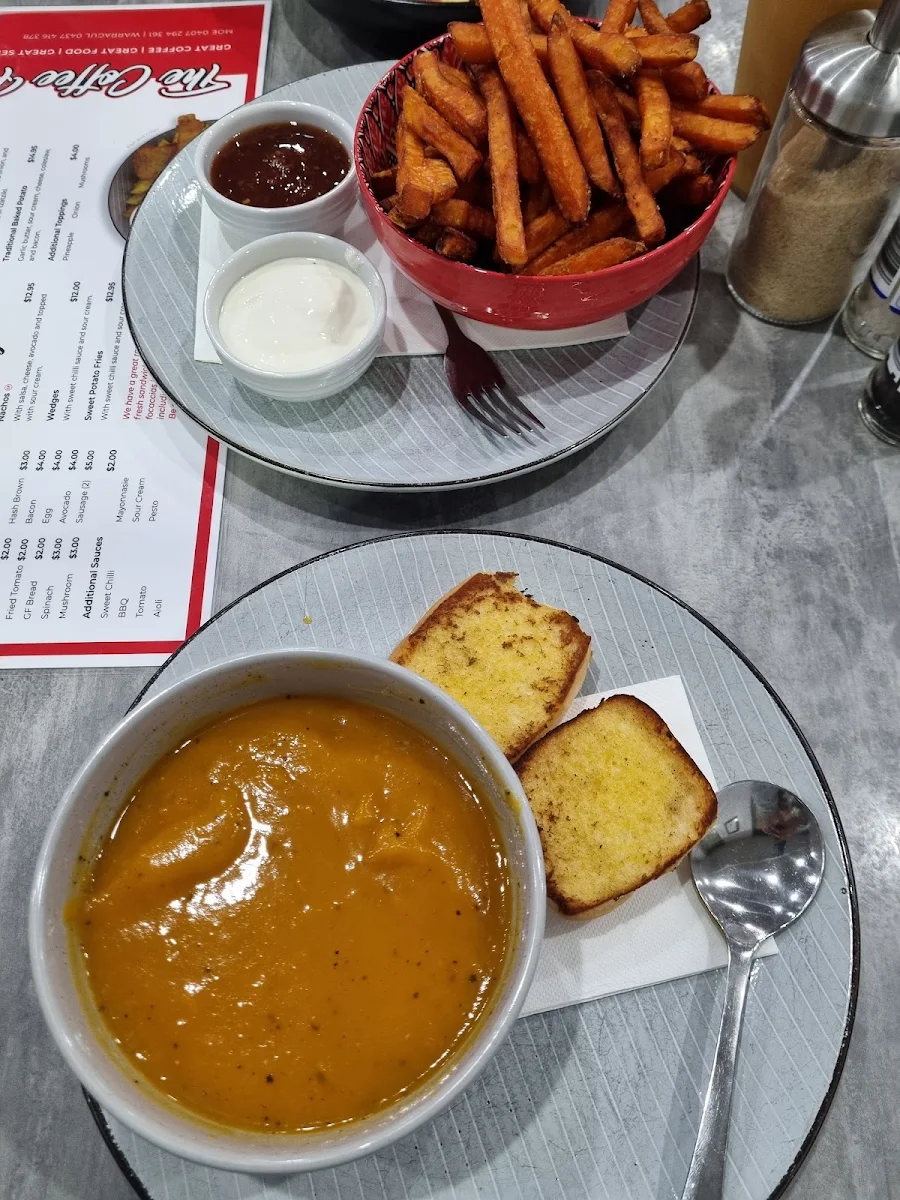 Pumpkin Soup and Kumara Fries