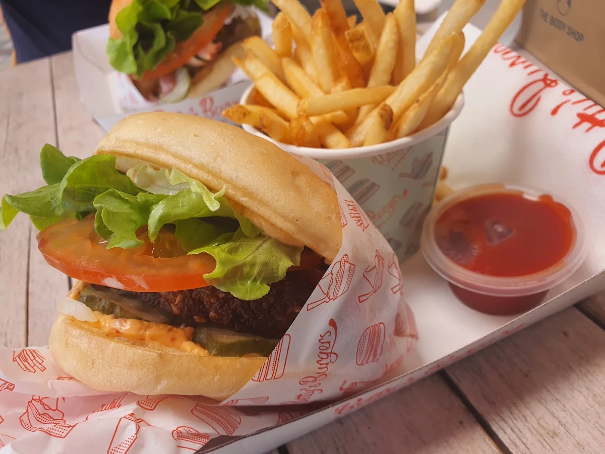 Betty's Classic Vegan Burger and Fries