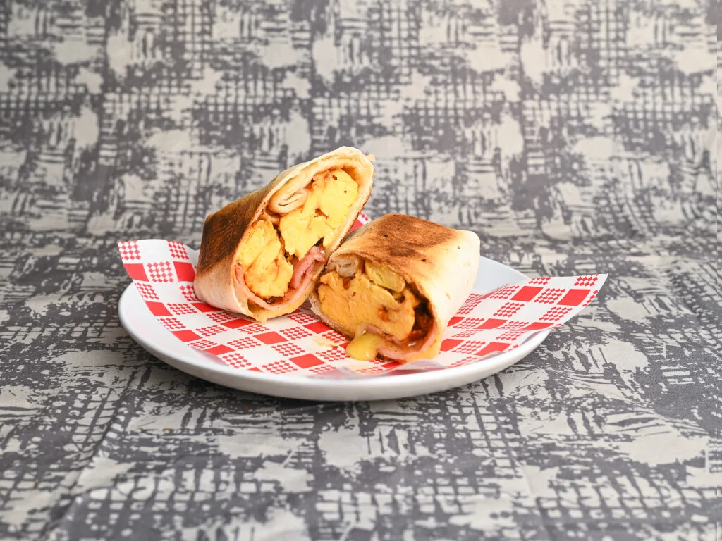 Breakfast Wrap, Bear and Bean Espresso