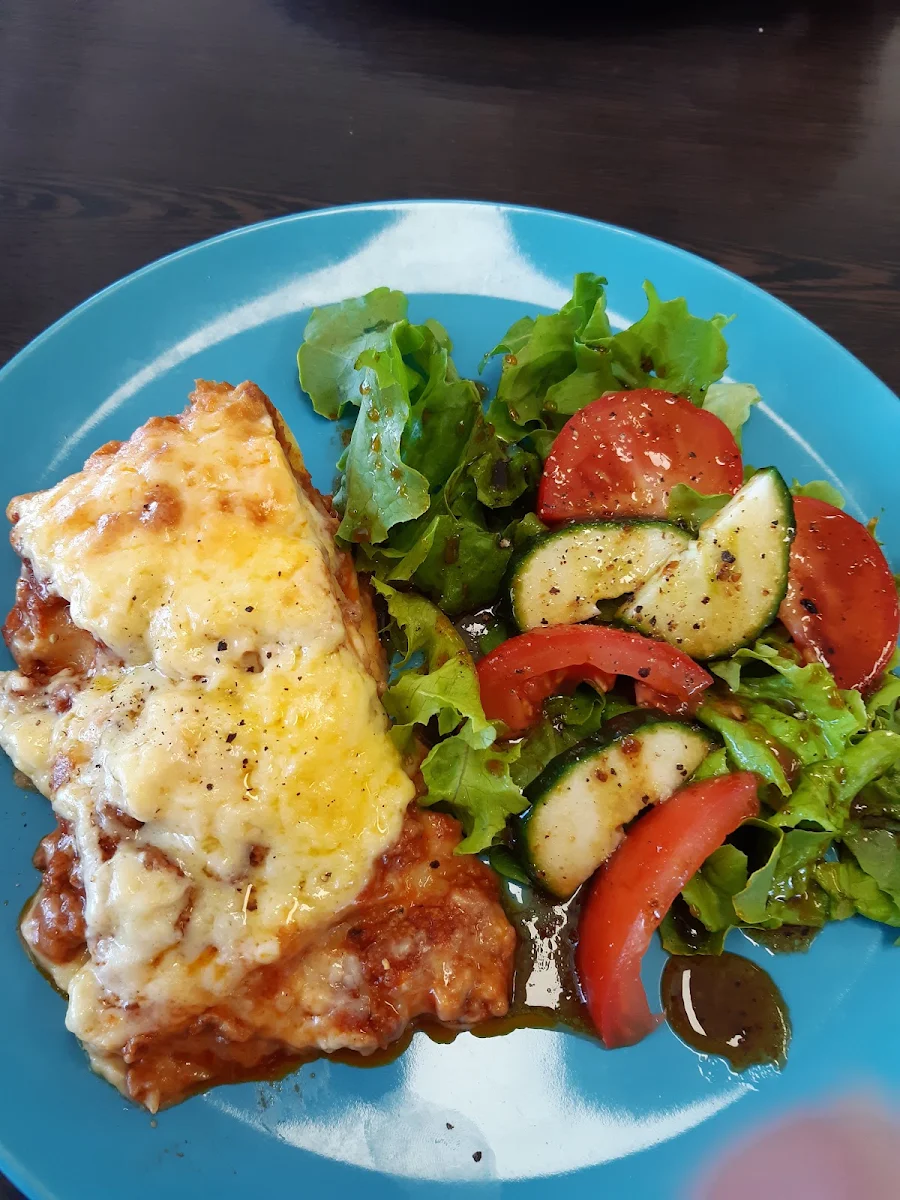 Homemade Lasagne with Salad