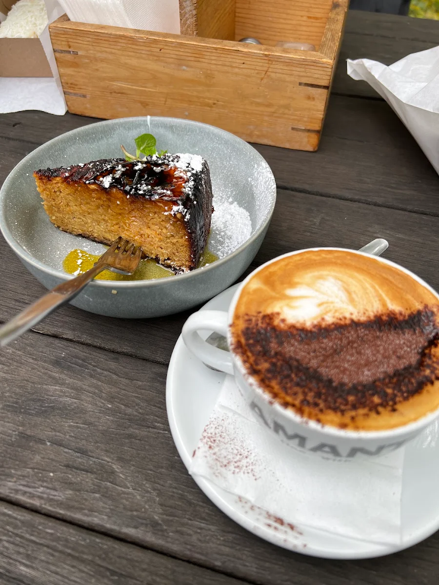 Orange Cake & Cappuccino
