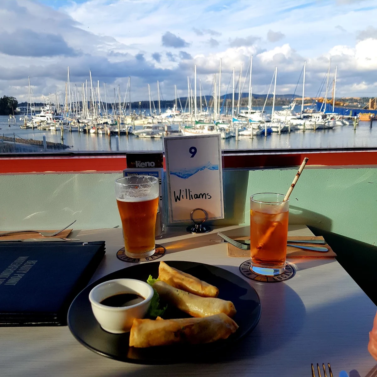 Duck Spring Rolls, Beauty Point Waterfront Hotel