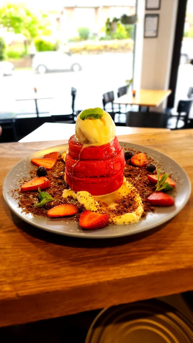 Red Velvet Pancakes